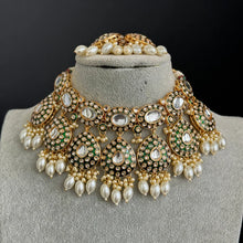 White Bridal Kundan Pearl Necklace Set/ Kundan Choker/ Bollywood Jewelry/ Indian jewelry/ Pakistani/ punjabi necklace/bridal /indian wedding
