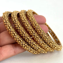 Indian Gold bangles, Temple Jewelry, South indian bangles, Kada bangles, Indian Jewelry, pakistani jewelry