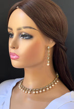 White Antique Polki Kundan necklace set/Reverse Ad Necklace/Statement necklace/Indian/Punjabi Necklace/Pakistani Jewelry/Bridal necklace/