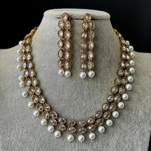 Polki kundan necklace indian jewelry pakistani jewelry kundan necklace set indian wedding jewelry bridal necklace set statement jewelry