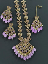Lavender Long Antique Polki Necklace/Indian Long Necklace/Pakistani Necklace\ Mala/Indian Jewelry/Punjabi Jewelry/Indian Wedding/Rani Haar