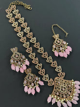 Pink Long Antique Polki Necklace/Indian Long Necklace/Pakistani Necklace\ Mala/Indian Jewelry/Punjabi Jewelry/Indian Wedding/Rani Haar