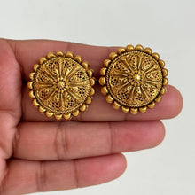 Gold Stud Earrings/Antique tops/Indian Studs/Indian Earrings/Temple Jewelry/South indian earrings/Bridal Jewelry/Indian wedding