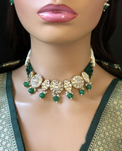 Green Tyaani inspired premium Kundan Silver foil Kundan necklace/Traditional necklace/Indian wedding/Bridal Jewelry/Pakistani/Punjabi