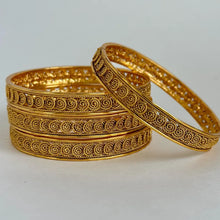 Indian Gold bangles, Temple Jewelry, South Indian bangles, Kada bangles, Indian Jewelry, Pakistani jewelry, Set of 4 bangles