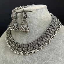 Oxidized Necklace/Oxidized Indian Jewelry/Boho Jewelry/Bib Choker Necklace/Afghan necklace/Afghani jewelry/gypsy necklace/