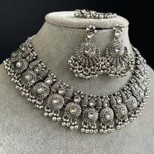 Oxidized Necklace/Oxidized Indian Jewelry/Boho Jewelry/Bib Choker Necklace/Afghan necklace/Afghani jewelry/gypsy necklace/