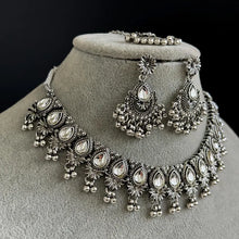Oxidized Necklace/Oxidized Indian Jewelry/Boho Jewelry/Bib Choker Necklace/Afghan necklace/Afghani jewelry/gypsy necklace/