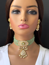 Mint Premium quality gold plated fine Kundan necklace, Indian Pakistani wedding jewelry, bridal jewelry