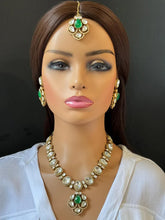 Green victorian uncut Polki Kundan necklace, Sabyasachi Designer necklace, Bollywood, Indian Pakistani Jewelry for Wedding, Bridal