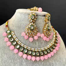 Pink Kundan Necklace Set/ Kundan Choker/ Bollywood Jewelry/ Indian jewelry/ Pakistani necklace/ punjabi necklace/bridal necklace/indian