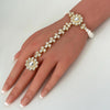 Kundan Single Hath Paan/Bracelet/Haath phool/Hathh Panja/finger Hand bracelet/Bridal Jewelry/hand harness/Indian Hand Jewelry/Indian wedding