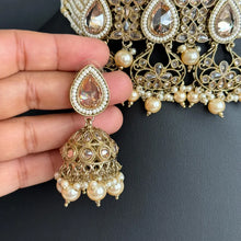 White Antique Polki Kundan Necklace, Kundan Choker, Indian jewelry, Pakistani necklace, punjabi necklace, bridal, indian wedding
