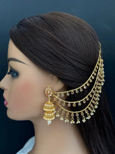 Gold Plated Polki Jhumka/Polki stone Jhumka/Indian Jewelry/Pakistani/Punjabi/Indian/Statement earring/Bridal earring/Indian wedding