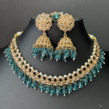 RamaGreen Antique Polki Kundan necklace set/Reverse Ad Necklace/Statement necklace/Indian/Punjabi Necklace/Pakistani Jewelry/Bridal necklace