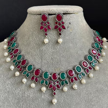 Handcrafted Oxidized Necklace/Oxidized Indian Jewelry/Boho Jewelry Necklace/Afghan Choker/Afghani jewelry/gypsy necklace