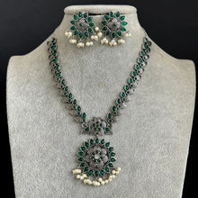 Oxidized Necklace/Oxidized Indian Jewelry/Mid Length Necklace Jewelry/Afghan necklace/Afghani jewelry/gypsy necklace