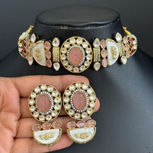 Victorian Mother Of Pearl Statement Choker, Sabyasachi Inspired Choker, Designer necklace,Indian Pakistani Jewelry for Wedding