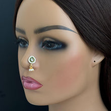 Gold Nose Ring/Nath/Nathani/Boho Jewelry/Nose Clip/Ear Cuff/NON piercing nose ring/Bollywood Jewelry/Wedding Jewelry/Indian Bridal Jewelry