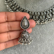 Oxidized Necklace/Oxidized Indian Jewelry/Boho Jewelry/Bib Choker Necklace/Afghan necklace/Afghani jewelry/gypsy necklace/