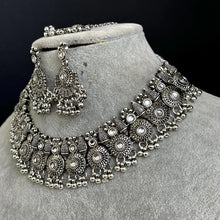 Oxidized Necklace/Oxidized Indian Jewelry/Boho Jewelry/Bib Choker Necklace/Afghan necklace/Afghani jewelry/gypsy necklace/