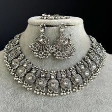 Oxidized Necklace/Oxidized Indian Jewelry/Boho Jewelry/Bib Choker Necklace/Afghan necklace/Afghani jewelry/gypsy necklace/