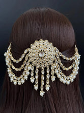 Ambada Kundan Hair Juda Choti Clip/Braid Clip/Indian Bridal Choti Pin /Kundan Hair accessories/Indian Wedding/Bridal Kundan Hair accessories
