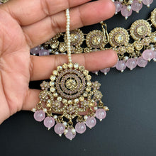 Pink Polki Kundan Choker set/Statement Choker Set/Indian Jewelry/Pakistani Jewelry set/Weddings necklace/Bridal necklace/Indian necklace