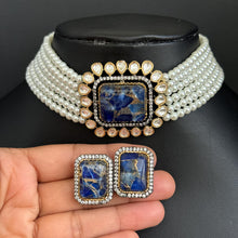 Victorian Marble Stone Polki Statement Choker, Sabyasachi Inspired Choker, Designer necklace, Indian Pakistani Jewelry for Wedding, Bridal