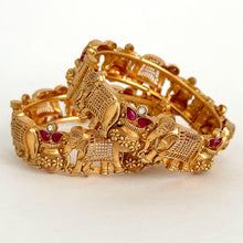 Ruby Gold single Kada bangle 1pc, Indian Amrapali bangles,Antique bangles,Temple Jewelry, South indian bangles Bridal Bangles,Indian Wedding