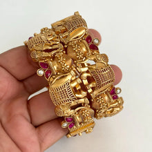 Ruby Gold single Kada bangle 1pc, Indian Amrapali bangles,Antique bangles,Temple Jewelry, South indian bangles Bridal Bangles,Indian Wedding