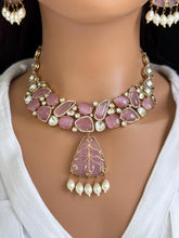 Pastel Pink Sabyasachi Victorian uncut Polki Necklace Indian Jewelry Sabyasachi Necklace Indian Bridal Necklace Bollywood Celebrity Jewelry