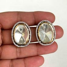 Victorian CZ stones Stud Earrings/Indian Studs/Indian Jewelry/Kundan Studs/Sabyasachi studs/Bridal Jewelry/Indian wedding