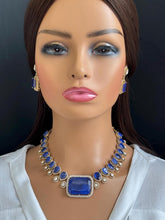 Indigo Blue Sabyasachi Victorian Doublet Necklace Indian Jewelry Sabyasachi Necklace Indian Choker Bridal Necklace Bollywood Jewelry