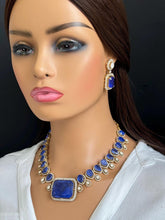 Indigo Blue Sabyasachi Victorian Doublet Necklace Indian Jewelry Sabyasachi Necklace Indian Choker Bridal Necklace Bollywood Jewelry