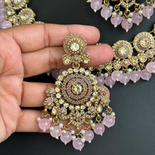 Pink Polki Kundan Choker set/Statement Choker Set/Indian Jewelry/Pakistani Jewelry set/Weddings necklace/Bridal necklace/Indian necklace