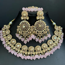 Pink Polki Kundan Choker set/Statement Choker Set/Indian Jewelry/Pakistani Jewelry set/Weddings necklace/Bridal necklace/Indian necklace
