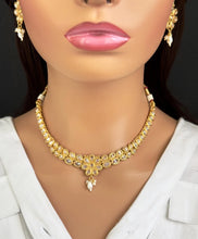 Gold Polki Kundan necklace/South Indian Jewelry/Temple Jewelry/Guttapusalu Necklace/Wedding necklace/Bridal necklace/Indian necklace