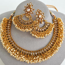 Gold Polki Kundan necklace/South Indian Jewelry/Temple Jewelry/Guttapusalu Necklace/Wedding necklace/Bridal necklace/Indian necklace
