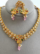 Multi Gold Polki Kundan necklace/South Indian Jewelry/Temple Jewelry/Rajwada Necklace/Wedding necklace/Bridal necklace/Indian necklace