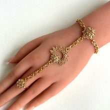 Gold Polki Single Hath Paan/Bracelet/Haath phool/Hathh Panja/finger Hand bracelet/Bridal Jewelry/hand harness/ Hand Jewelry/wedding jewelry