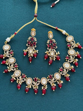 Ruby Victorian Moissanite Kundan Necklace set Sabyasachi necklace Indian Jewelry Pakistani Jewelry Wedding necklace Bridal necklace