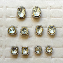 Victorian CZ stones Stud Earrings/Indian Studs/Indian Jewelry/Kundan Studs/Sabyasachi studs/Bridal Jewelry/Indian wedding
