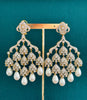 Statement CZ Pearl Premium quality AD Earrings/Victorian earrings/CZ Earrings/Indian Jewelry/Sabyasachi /Pakistani/Punjabi\Coctail Earrings