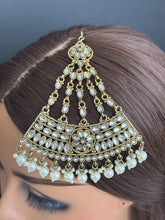 Kundan Pearl Passa, Jhoomer, Side tikka Indian Punjabi Pakistani wedding jewelry, jewelry, Hair accessories