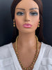 Long gold plated Matar Mala Necklace/Indian Long Necklace/Pakistani Jewelry/Necklace Mala/Indian/South Indian Mala/Indian Wedding/Rani Haar