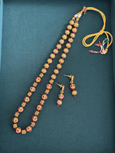 Long gold plated Matar Mala Necklace/Indian Long Necklace/Pakistani Jewelry/Necklace Mala/Indian/South Indian Mala/Indian Wedding/Rani Haar