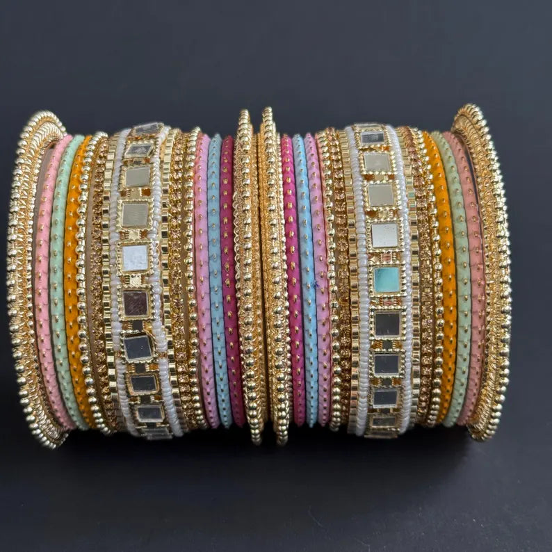 Bollywood Style Indian Fancy Bangles/Punjabi bangles Set/Bridal bangles/Wedding bangles/Pakistani bangles/Festive bangles/Stone Bangles