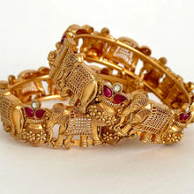 Ruby Gold single Kada bangle 1pc, Indian Amrapali bangles,Antique bangles,Temple Jewelry, South indian bangles Bridal Bangles,Indian Wedding