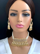 Gold Polki Kundan necklace/South Indian Jewelry/Temple Jewelry/Rajwada Necklace/Wedding necklace/Bridal necklace/Indian necklace